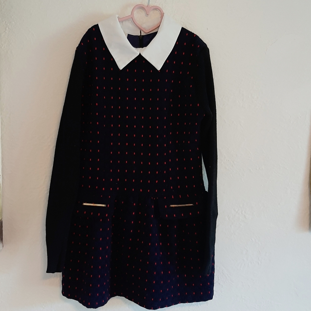 Adeline - Long Sleve Dotted Dress